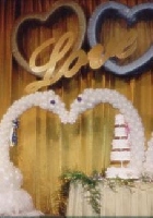 婚禮舞台氣球佈置